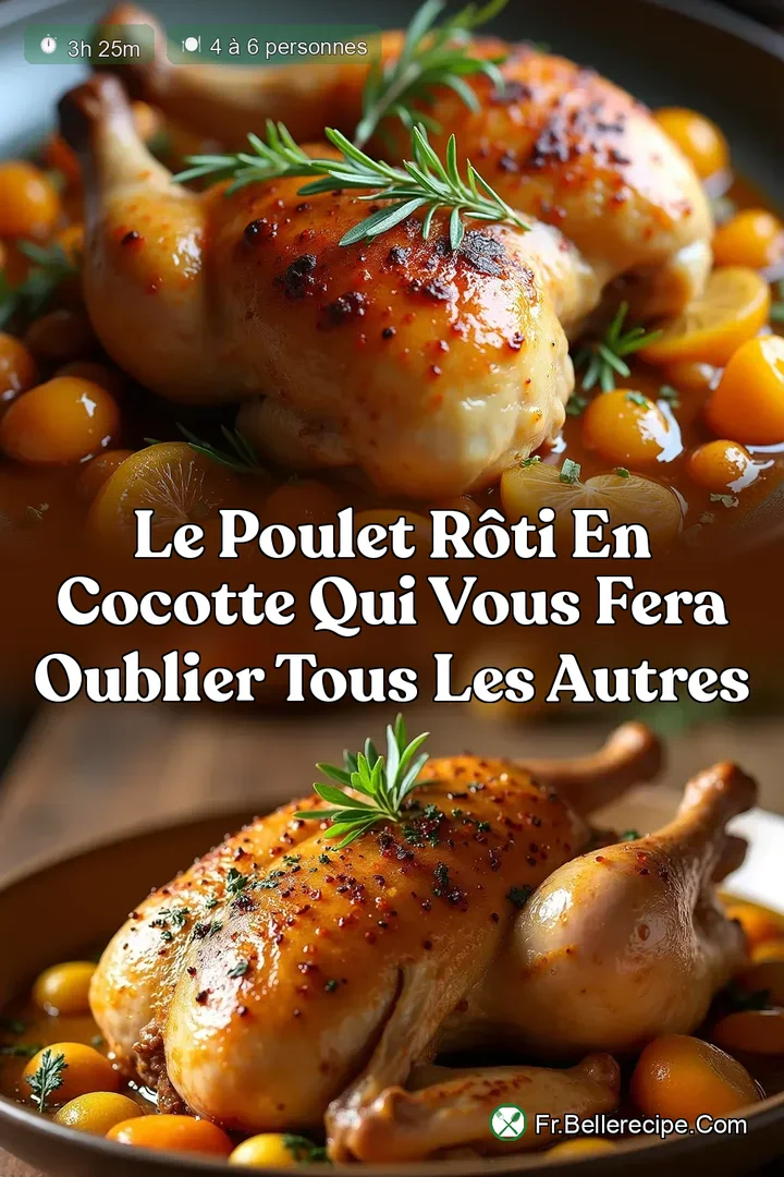 Le Poulet R&ocirc;ti en Cocotte qui vous fera oublier tous les autres