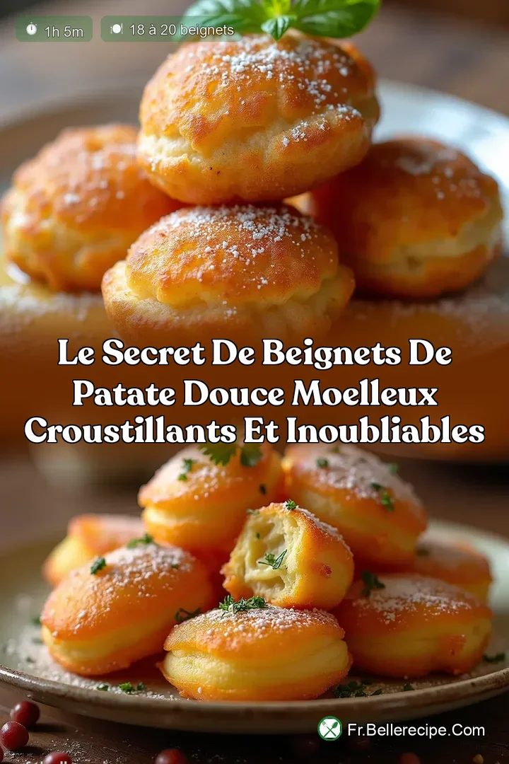 Le Secret de Beignets de Patate Douce Moelleux Croustillants et Inoubliables