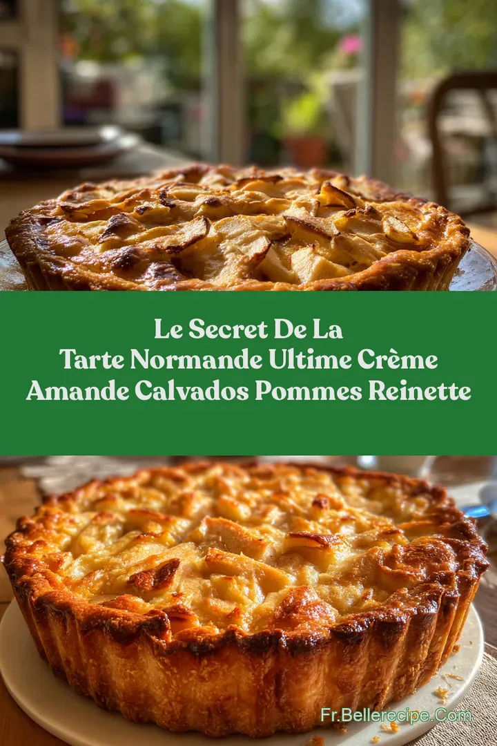 Le Secret de la Tarte Normande Ultime Cr&egrave;me Amande Calvados Pommes Reinette