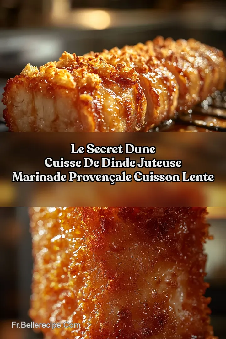 Le Secret dune Cuisse De Dinde Juteuse Marinade Proven&ccedil;ale Cuisson Lente