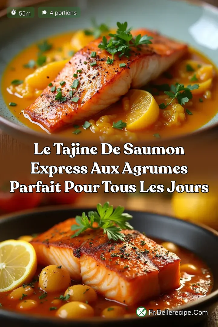Le Tajine de Saumon Express aux Agrumes Parfait pour tous les jours