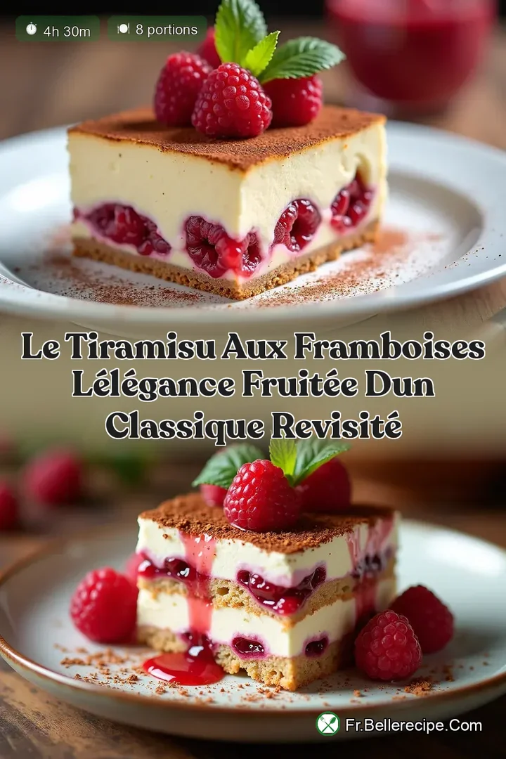 Le Tiramisu aux Framboises L&Eacute;l&eacute;gance Fruit&eacute;e dun Classique Revisit&eacute;