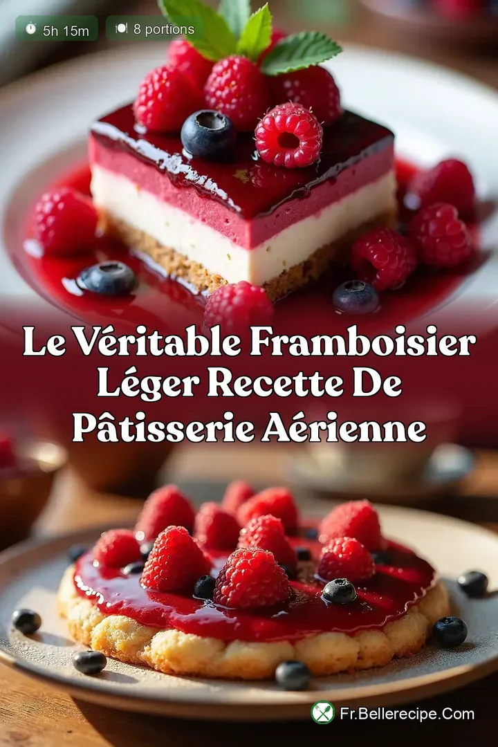 Le V&eacute;ritable Framboisier L&eacute;ger Recette de P&acirc;tisserie A&eacute;rienne