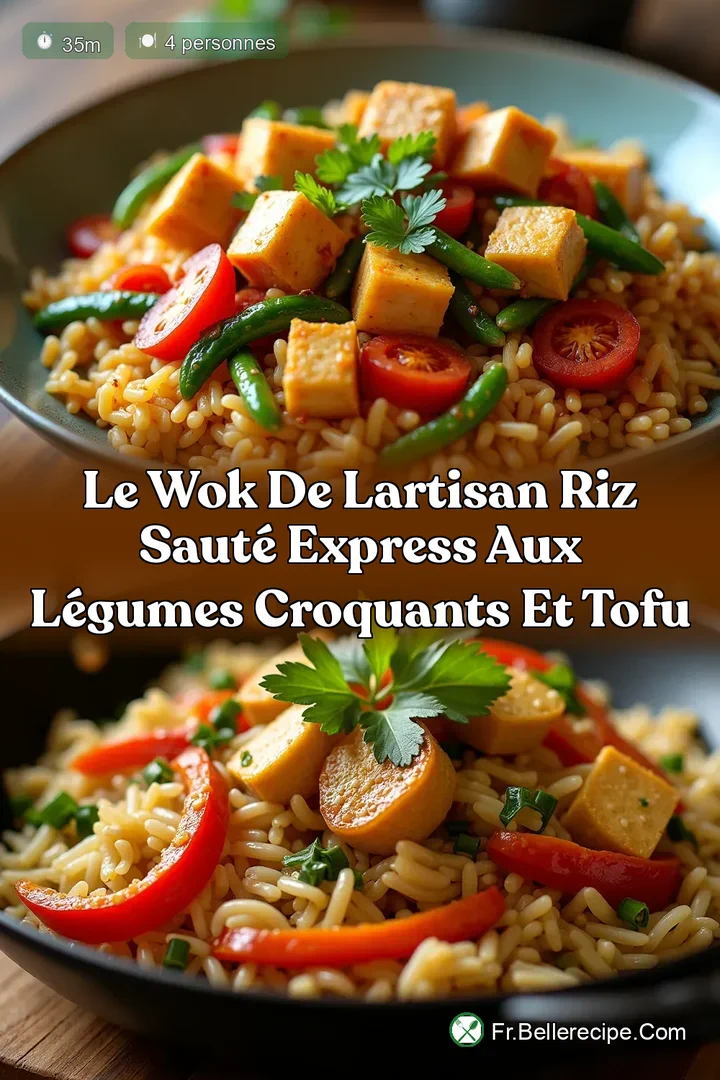 Le Wok de lArtisan Riz Saut&eacute; Express aux L&eacute;gumes Croquants et Tofu