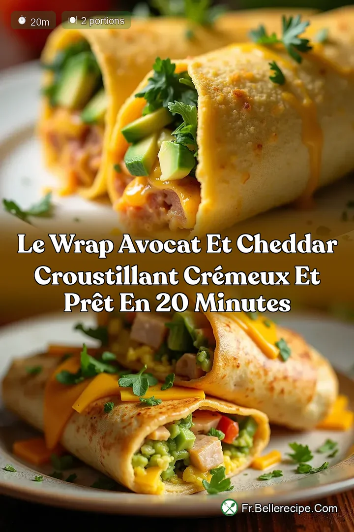 Le Wrap Avocat et Cheddar Croustillant Cr&eacute;meux et Pr&ecirc;t en 20 Minutes