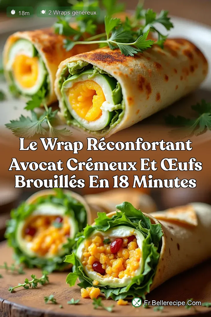 Le Wrap R&eacute;confortant Avocat Cr&eacute;meux et &OElig;ufs Brouill&eacute;s en 18 Minutes