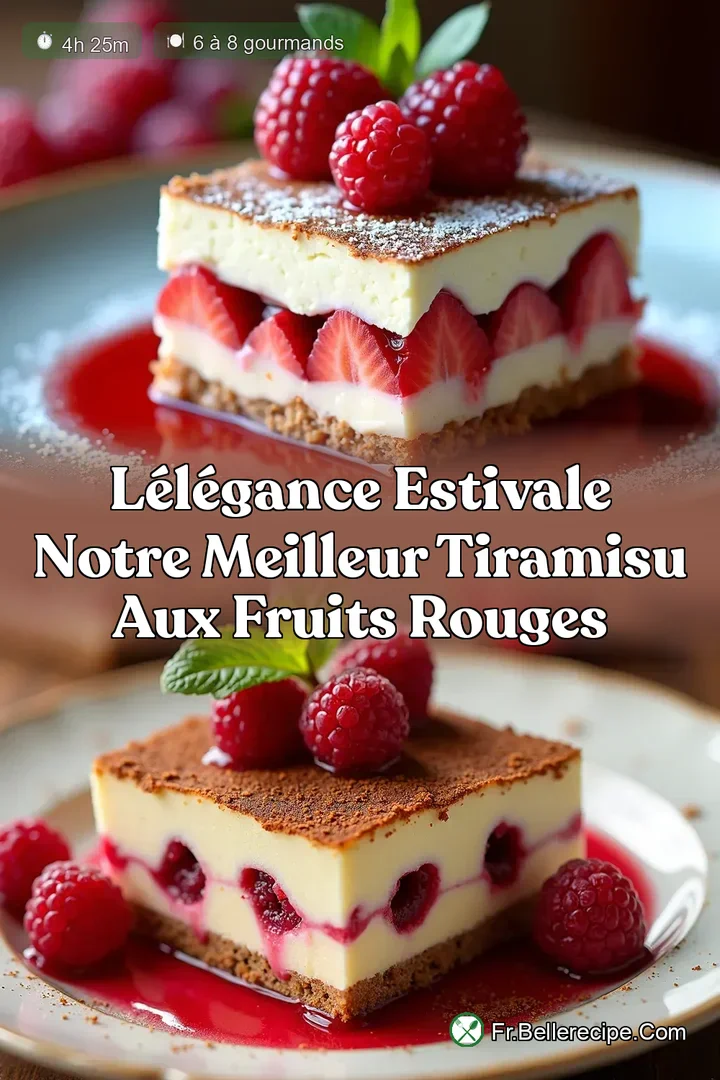 L&Eacute;l&eacute;gance Estivale Notre Meilleur Tiramisu aux Fruits Rouges