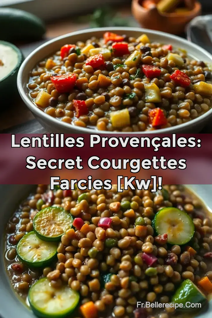 Lentilles Proven&ccedil;ales: Secret Courgettes Farcies [kw]!