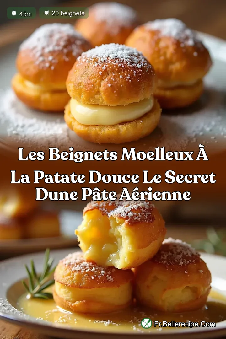 Les Beignets Moelleux &agrave; la Patate Douce Le Secret dune P&acirc;te A&eacute;rienne