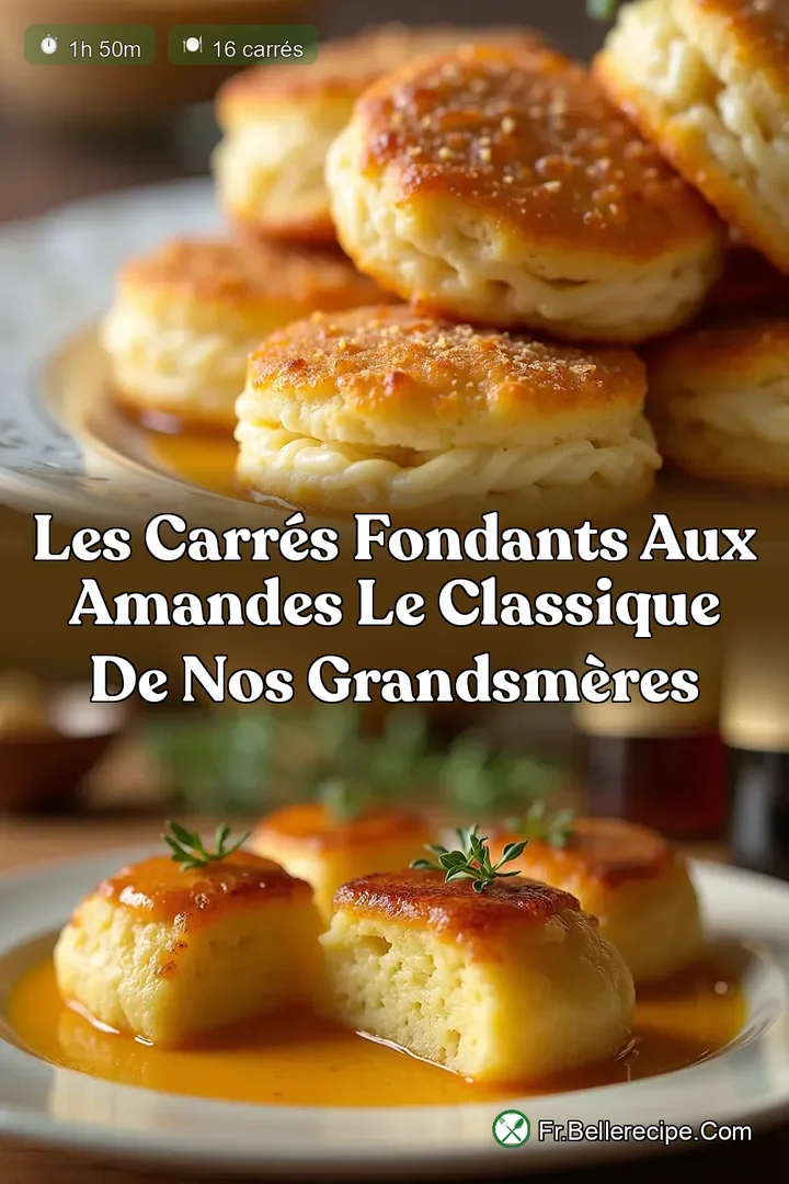 Les Carr&eacute;s Fondants aux Amandes Le Classique de nos GrandsM&egrave;res