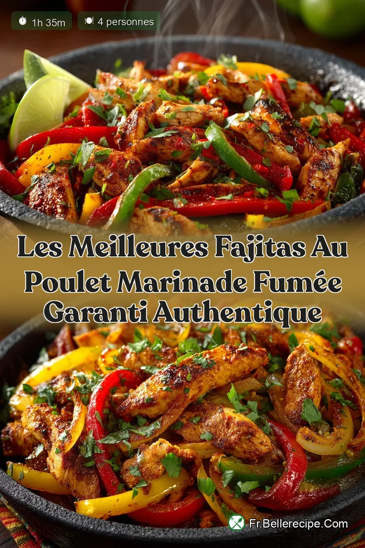 Les Meilleures Fajitas au Poulet Marinade Fum&eacute;e Garanti Authentique