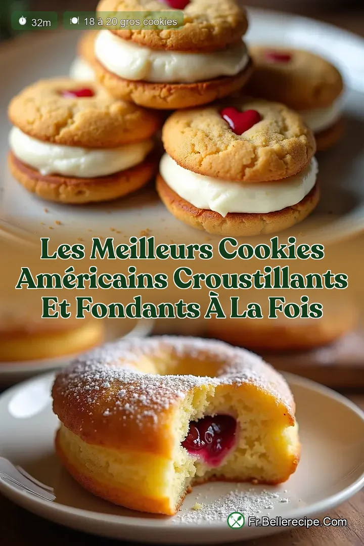 Les Meilleurs Cookies Am&eacute;ricains Croustillants et Fondants &agrave; la Fois
