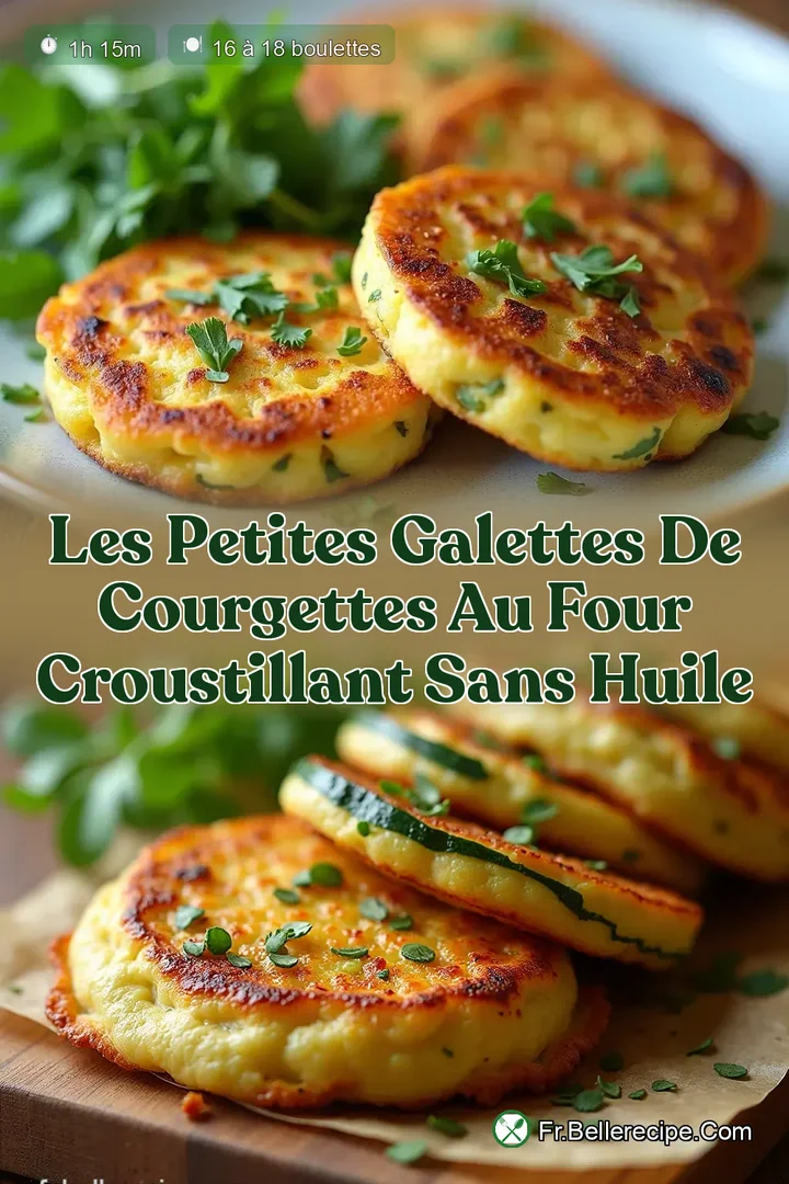 Les Petites Galettes de Courgettes au Four Croustillant sans Huile