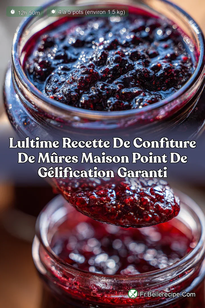 LUltime Recette de Confiture de M&ucirc;res Maison Point de G&eacute;lification Garanti