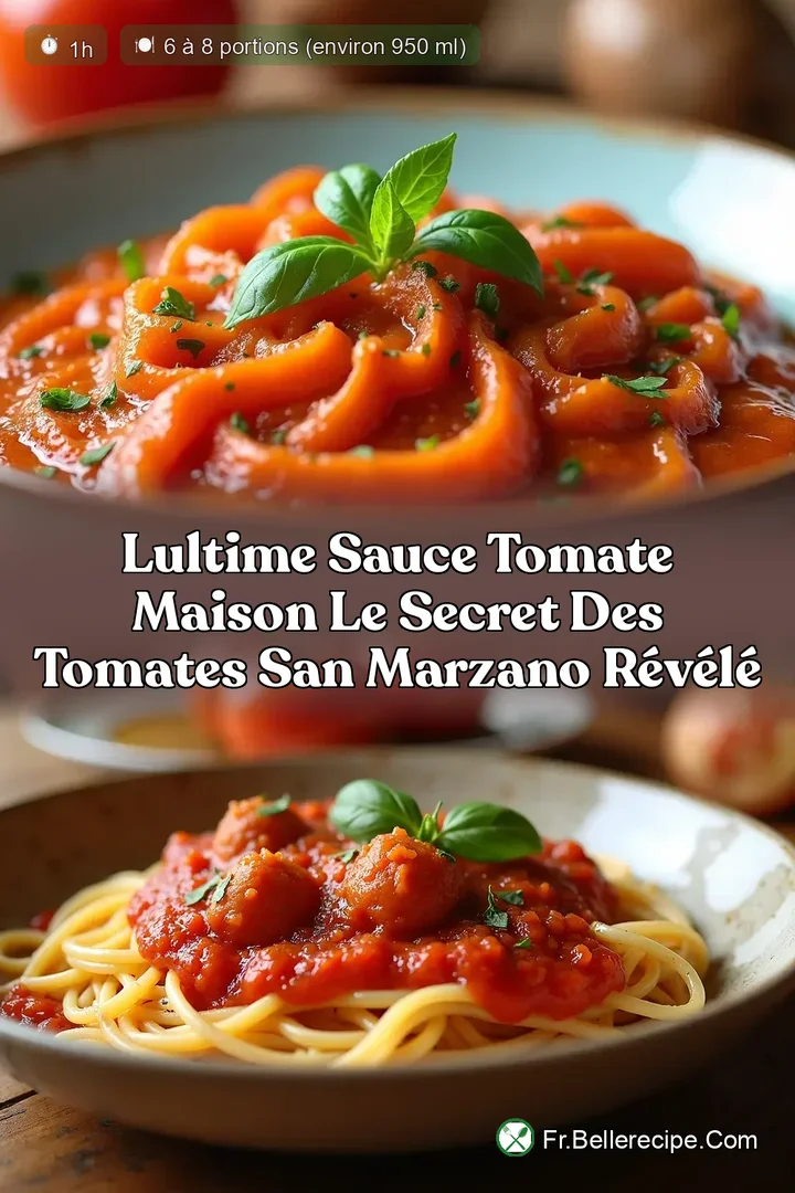 LUltime Sauce Tomate Maison Le Secret des Tomates San Marzano R&eacute;v&eacute;l&eacute;
