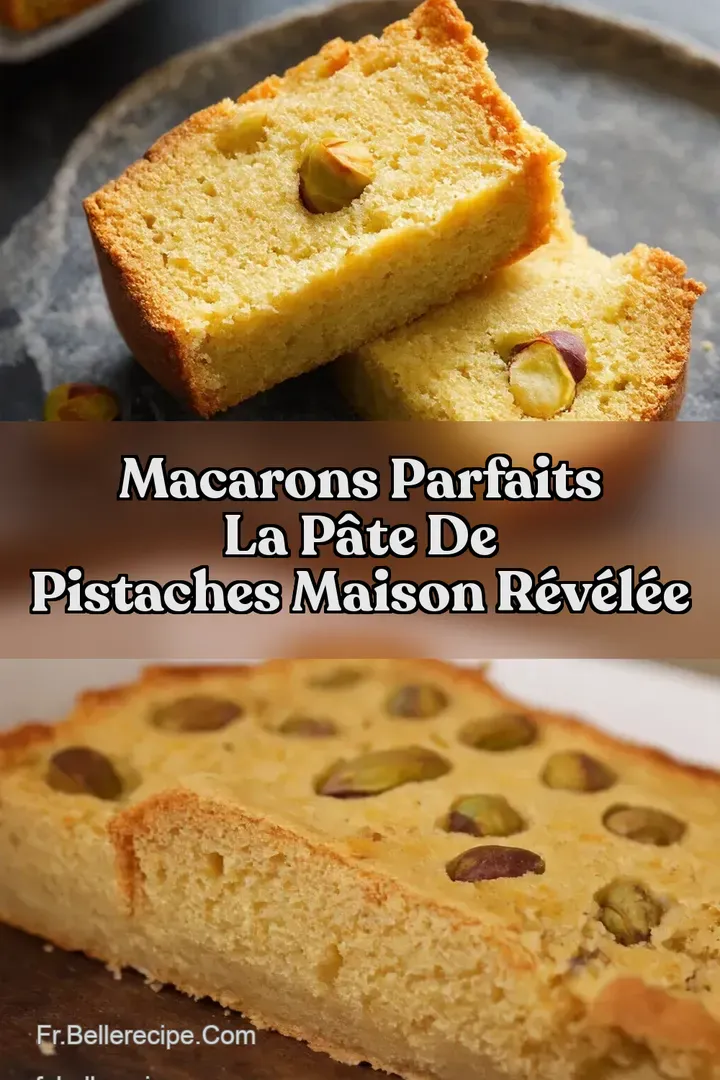 Macarons Parfaits La P&acirc;te de Pistaches Maison R&eacute;v&eacute;l&eacute;e