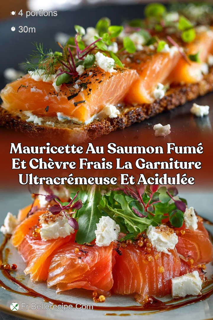 Mauricette au saumon fum&eacute; et ch&egrave;vre frais La garniture ultracr&eacute;meuse et acidul&eacute;e