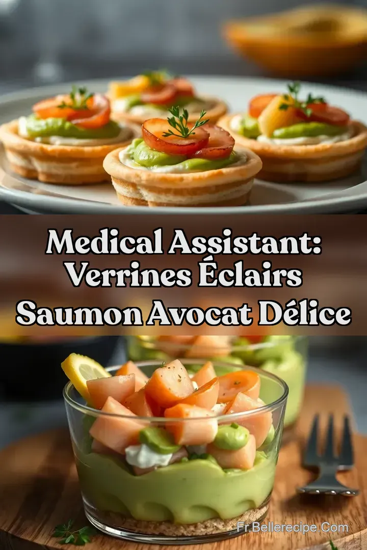 Medical Assistant: Verrines &Eacute;clairs Saumon Avocat D&eacute;lice