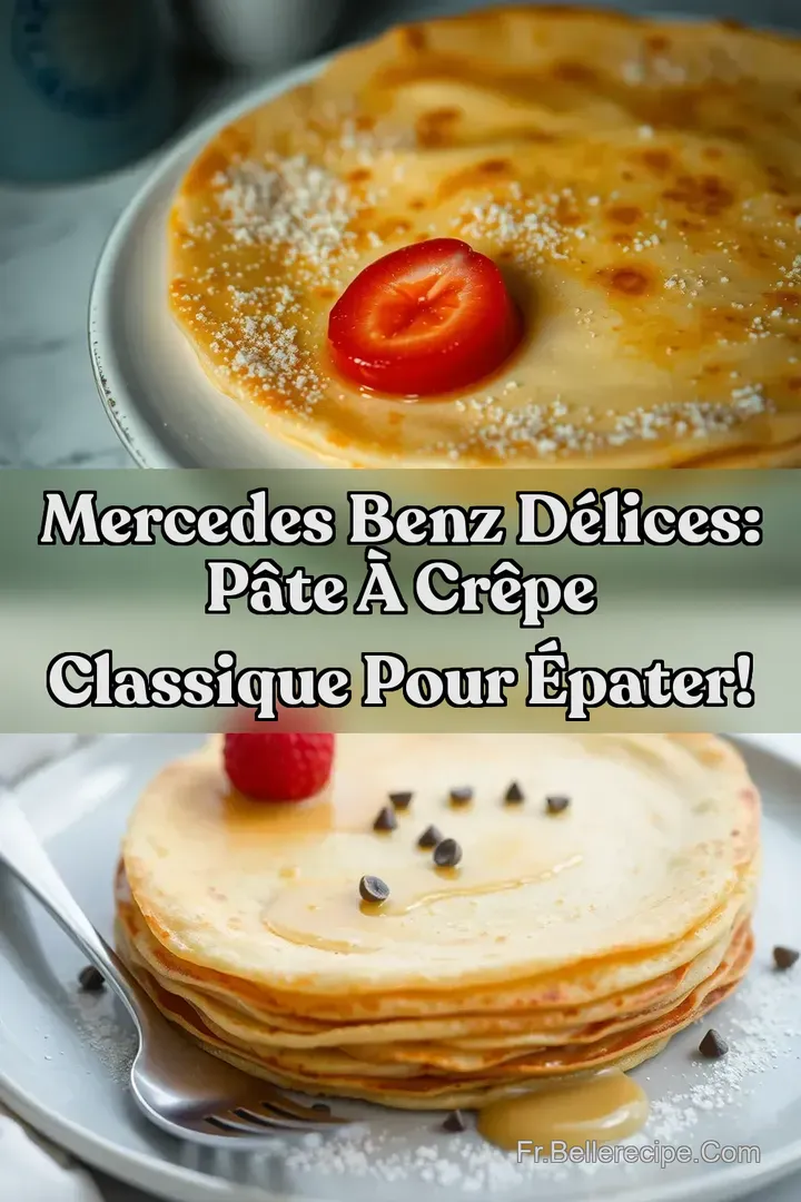 Mercedes Benz D&eacute;lices: P&acirc;te &agrave; Cr&ecirc;pe Classique pour &Eacute;pater!