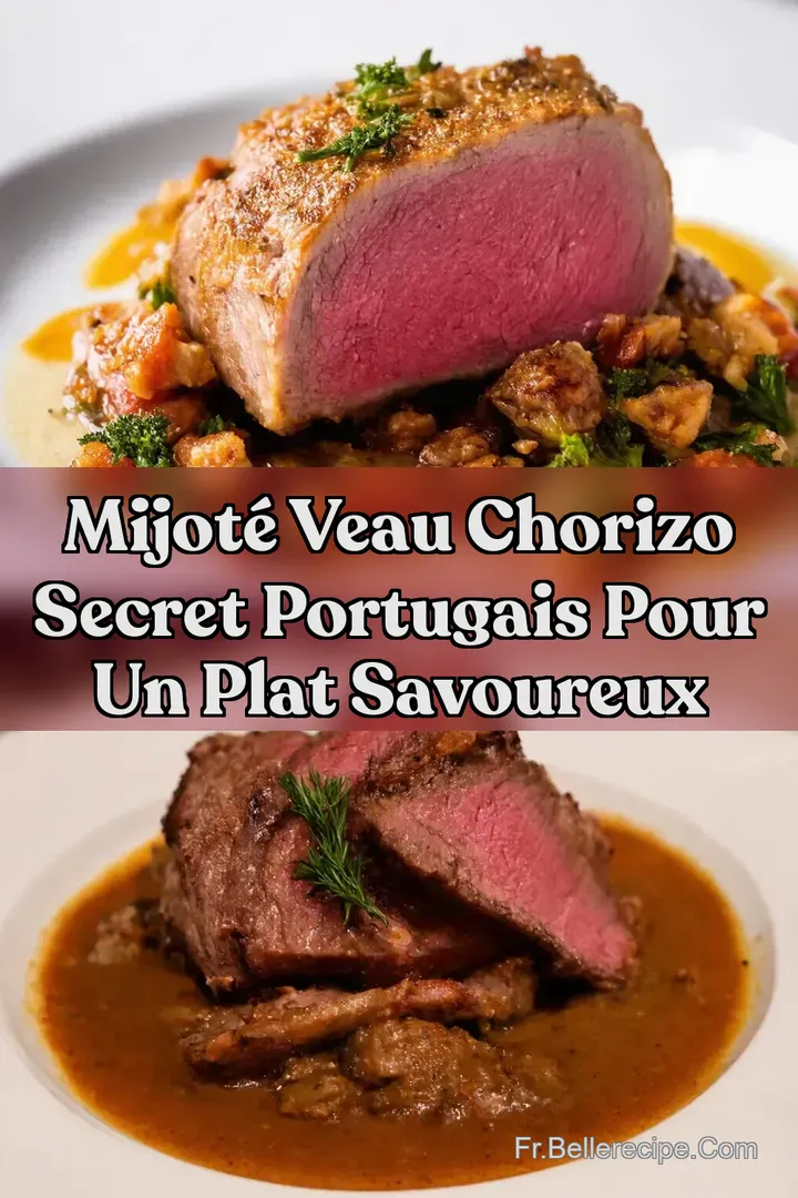 Mijot&eacute; Veau Chorizo Secret Portugais Pour Un Plat Savoureux