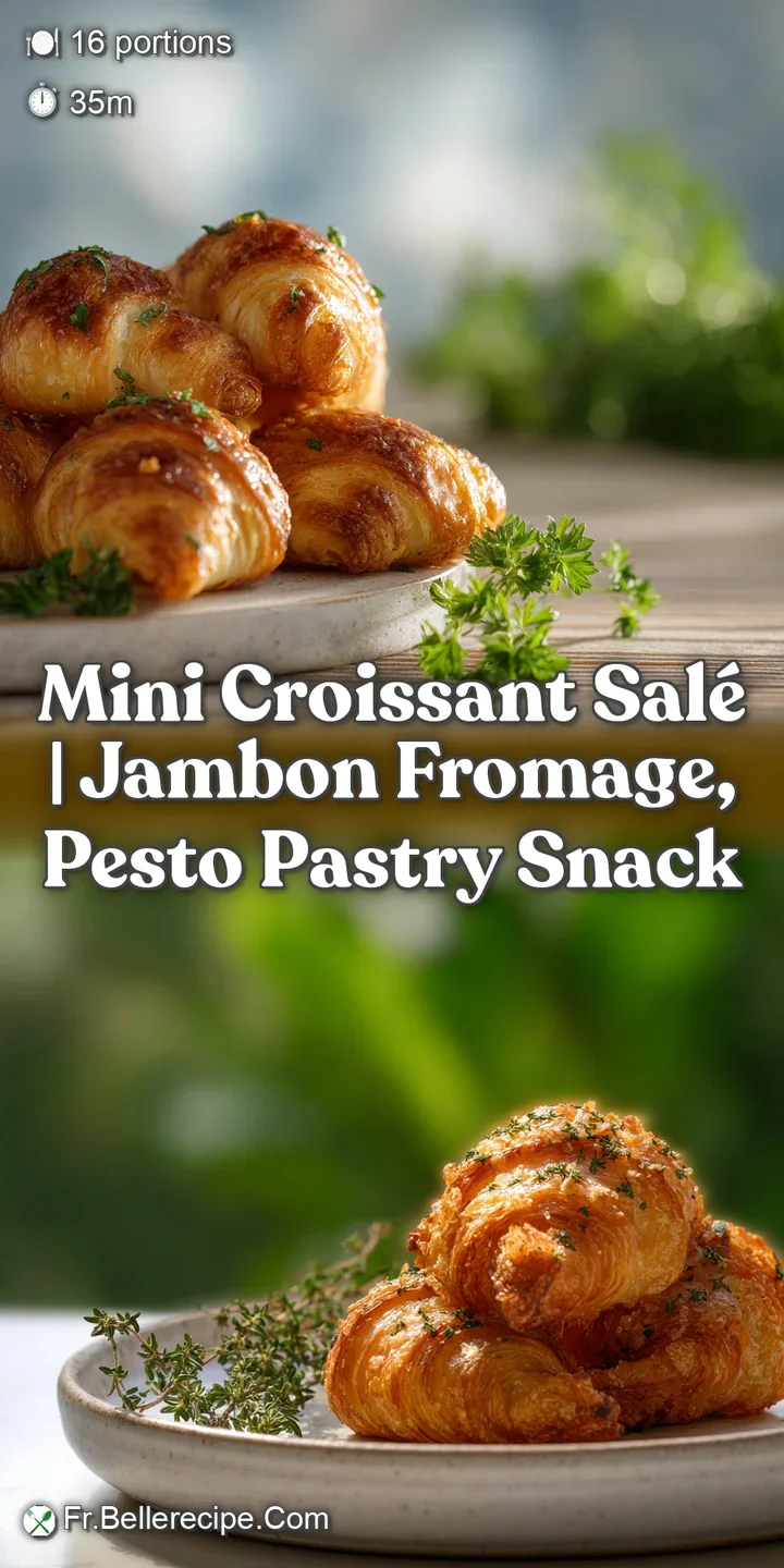 Close-up of a single mini croissant's layers. Warm, golden-brown crust with delicate, air-filled pockets inviting a bite.