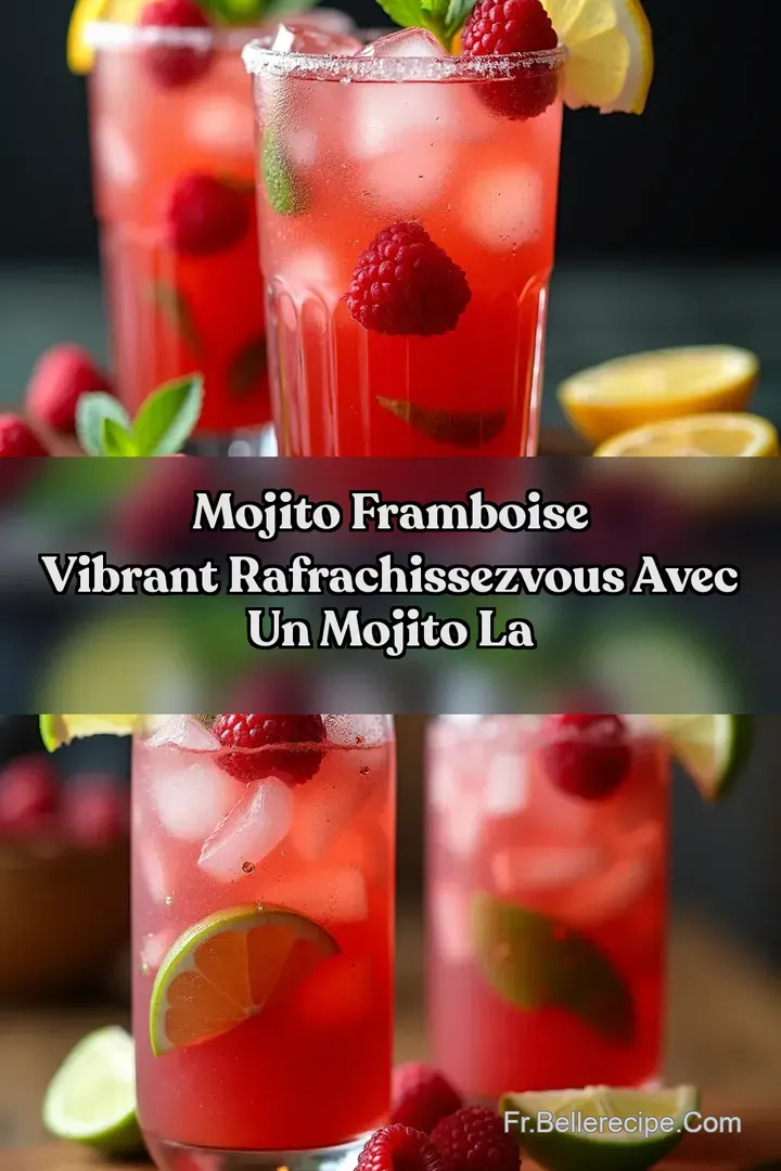 Mojito Framboise Vibrant Rafrachissezvous avec un Mojito la