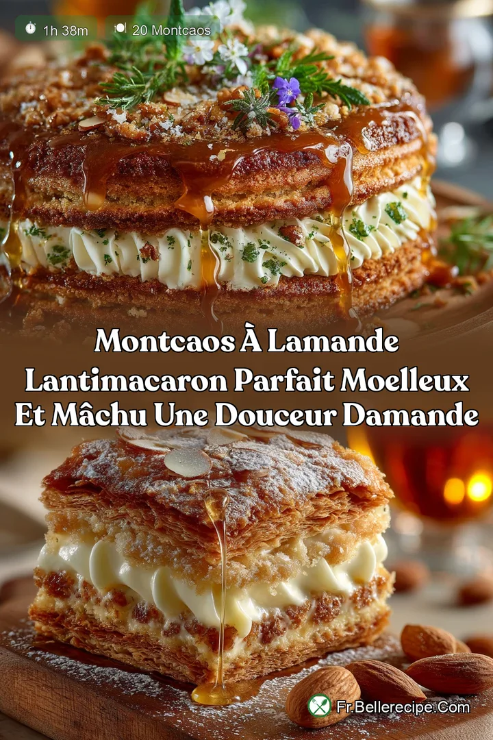 Montcaos &agrave; lAmande LAntiMacaron Parfait Moelleux et M&acirc;chu Une douceur damande
