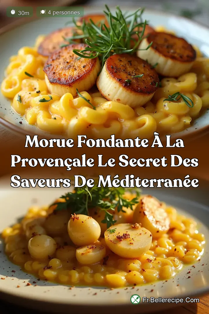 Morue Fondante &agrave; la Proven&ccedil;ale Le Secret des Saveurs de M&eacute;diterran&eacute;e