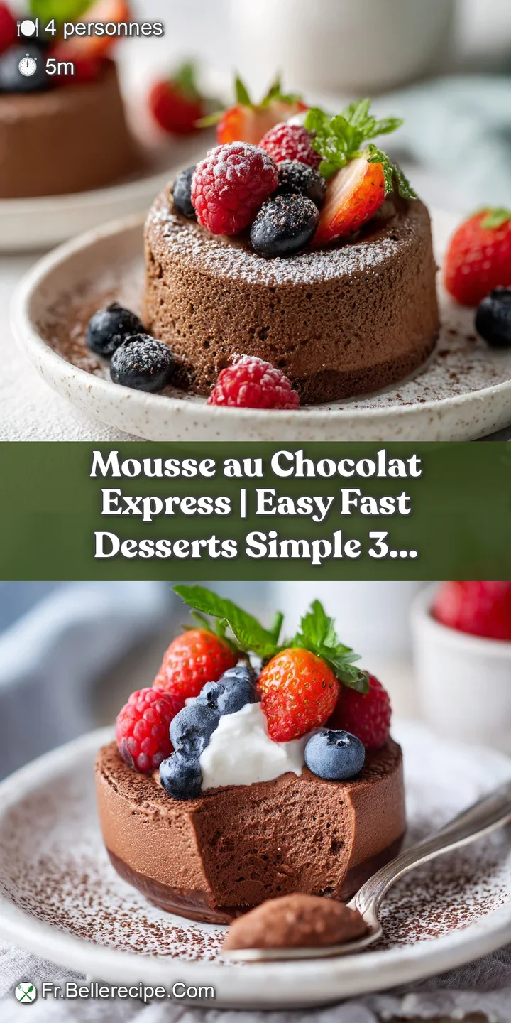 Close-up of velvety smooth, dark chocolate mousse with a glossy sheen, hinting at its rich, decadent flavor.