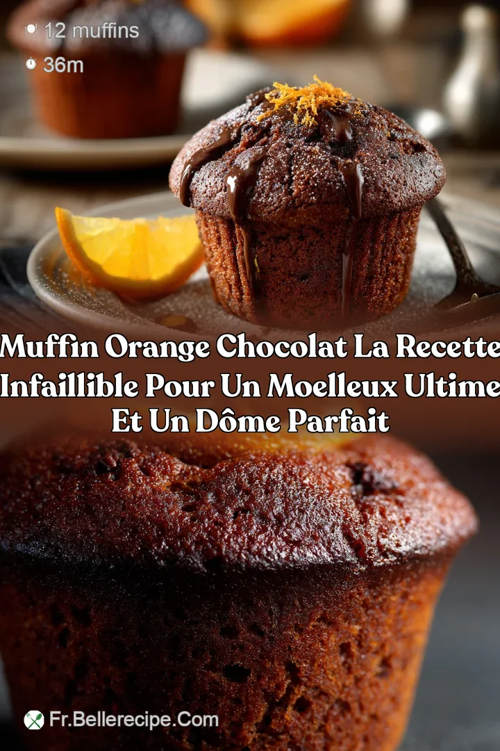 Muffin orange chocolat La recette infaillible pour un moelleux ultime et un d&ocirc;me parfait