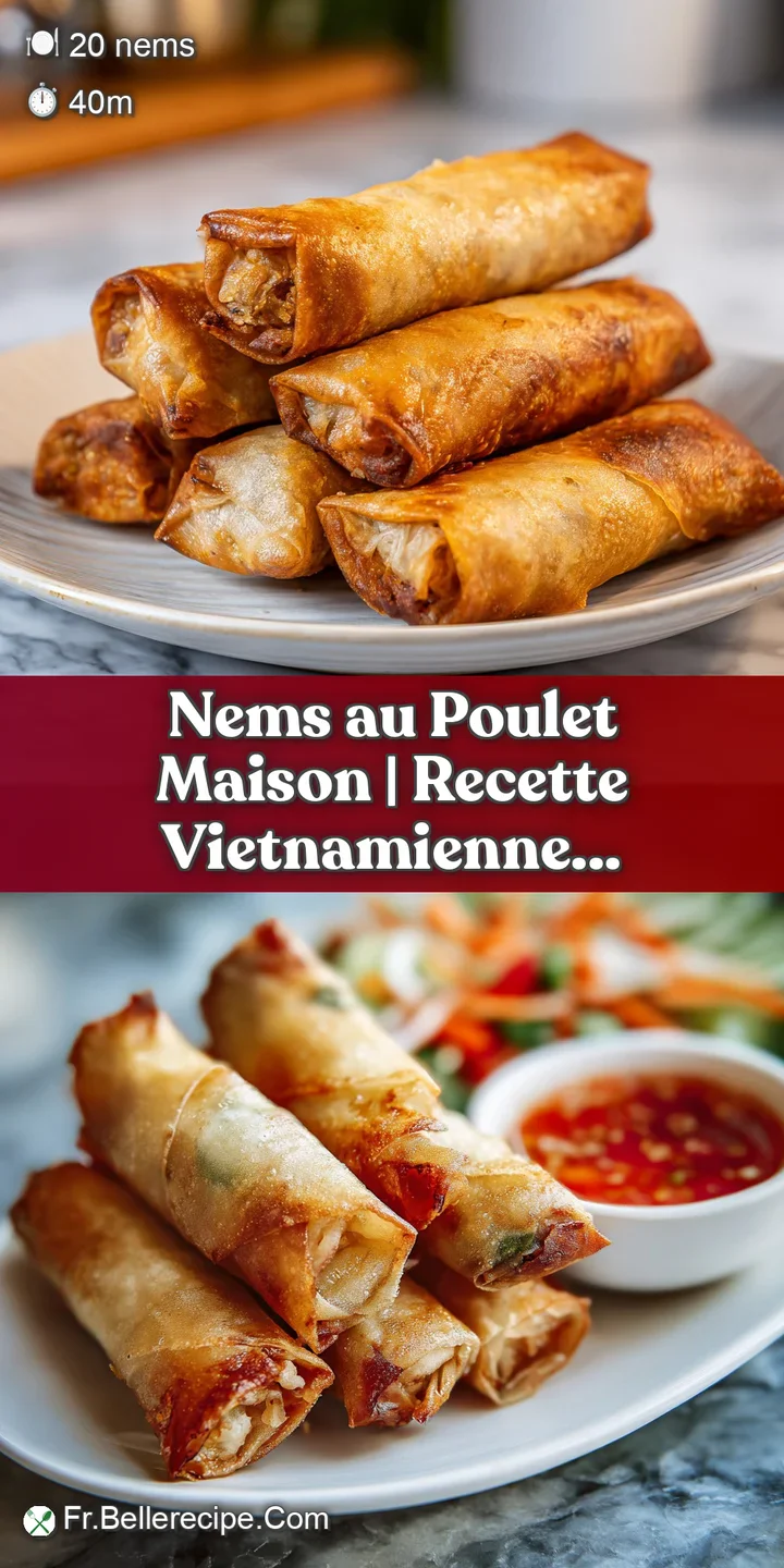 Close-up of a freshly fried nem, highlighting the bubbly, crispy texture and golden-brown color. The savory aroma is pract...