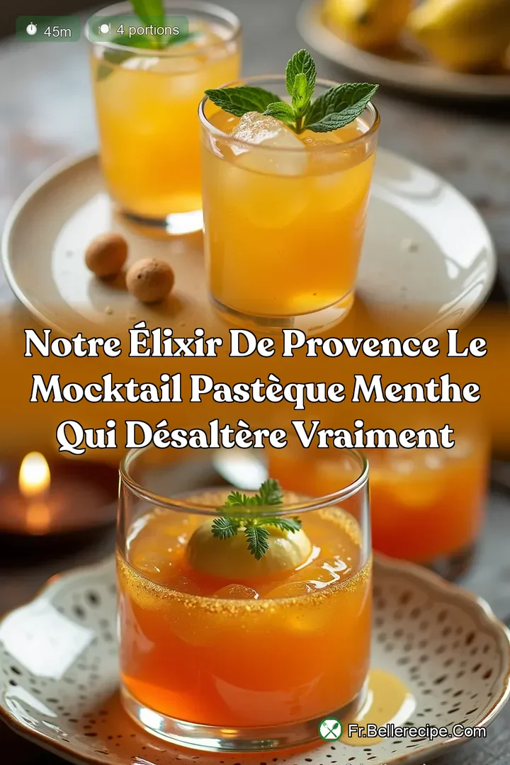 Notre &Eacute;lixir de Provence Le Mocktail Past&egrave;que Menthe qui D&eacute;salt&egrave;re Vraiment