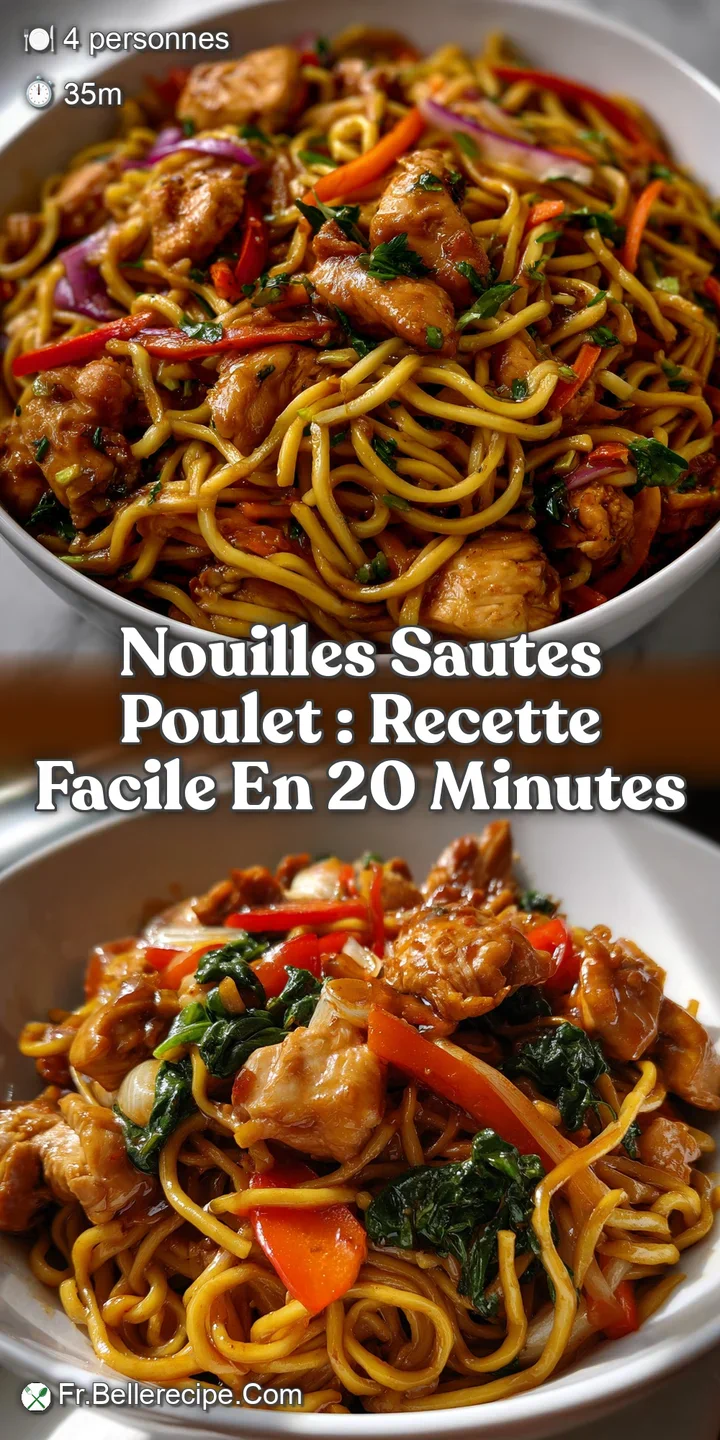 Nouilles Sautes Poulet : Recette Facile en 20 Minutes