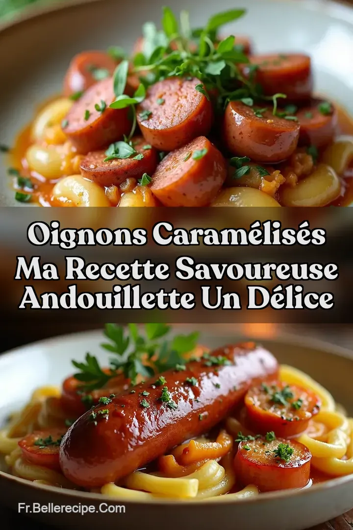 Oignons Caram&eacute;lis&eacute;s Ma Recette Savoureuse Andouillette Un D&eacute;lice