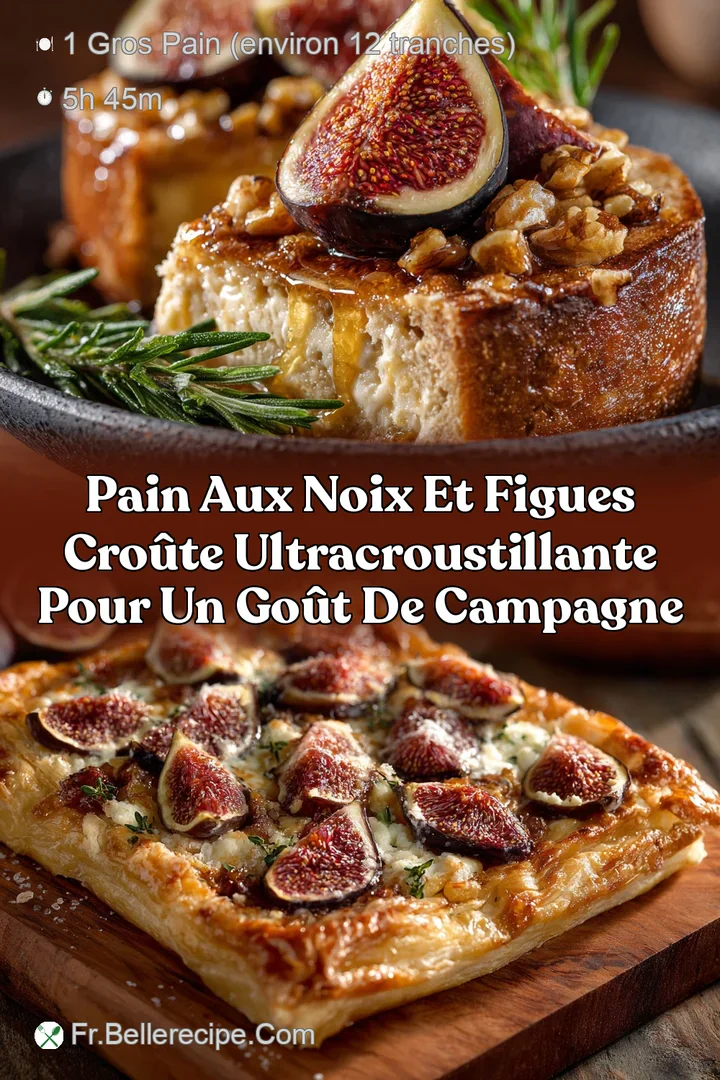 Pain aux noix et figues Cro&ucirc;te ultracroustillante pour un go&ucirc;t de campagne
