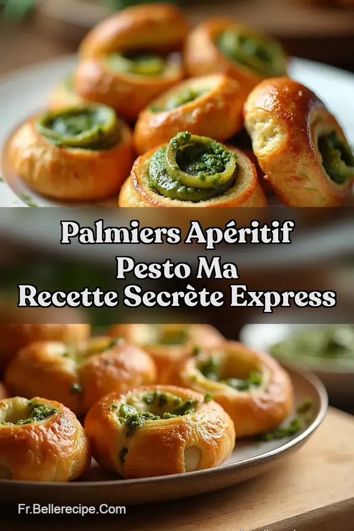 Palmiers Ap&eacute;ritif Pesto Ma Recette Secr&egrave;te Express