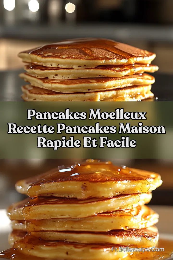 Pancakes moelleux Recette Pancakes Maison Rapide et Facile