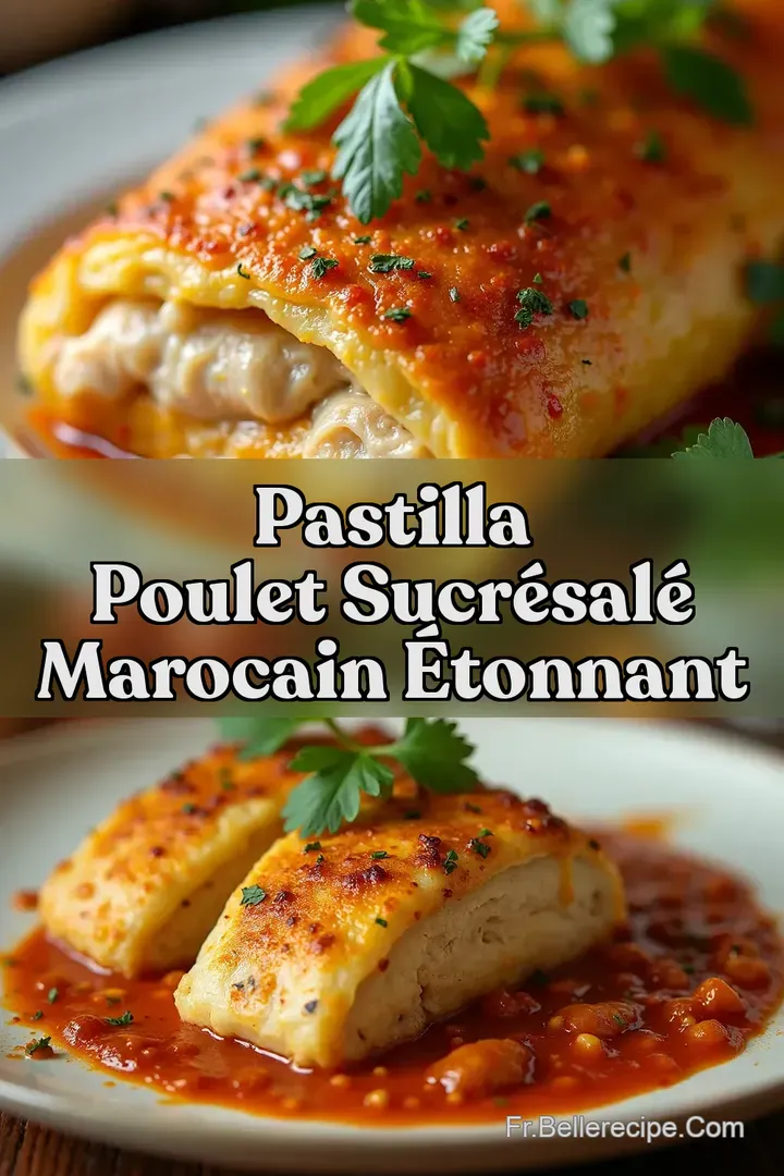 Pastilla Poulet Sucr&eacute;Sal&eacute; Marocain &Eacute;tonnant