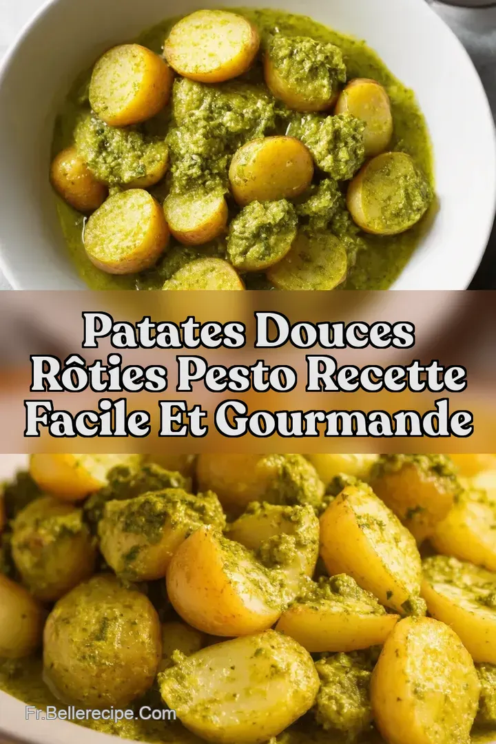 Patates douces r&ocirc;ties pesto recette facile et gourmande
