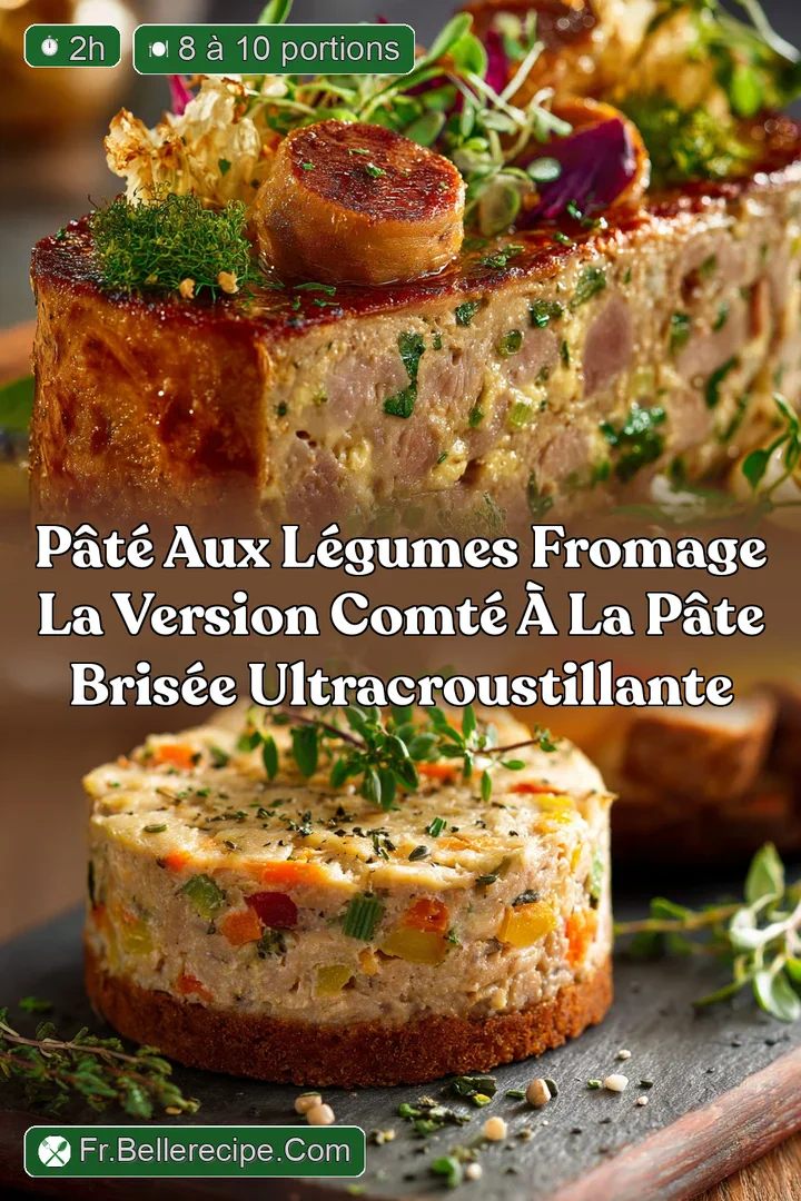P&acirc;t&eacute; aux L&eacute;gumes Fromage La version Comt&eacute; &agrave; la p&acirc;te bris&eacute;e ultracroustillante