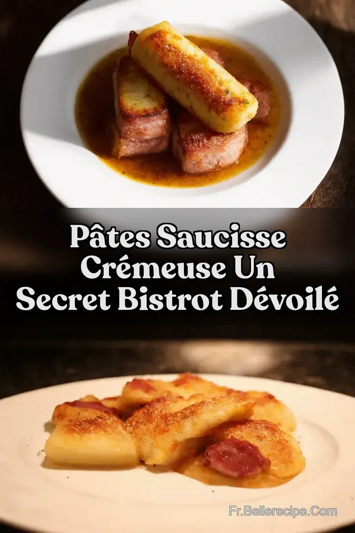 P&acirc;tes Saucisse Cr&eacute;meuse Un Secret Bistrot D&eacute;voil&eacute;