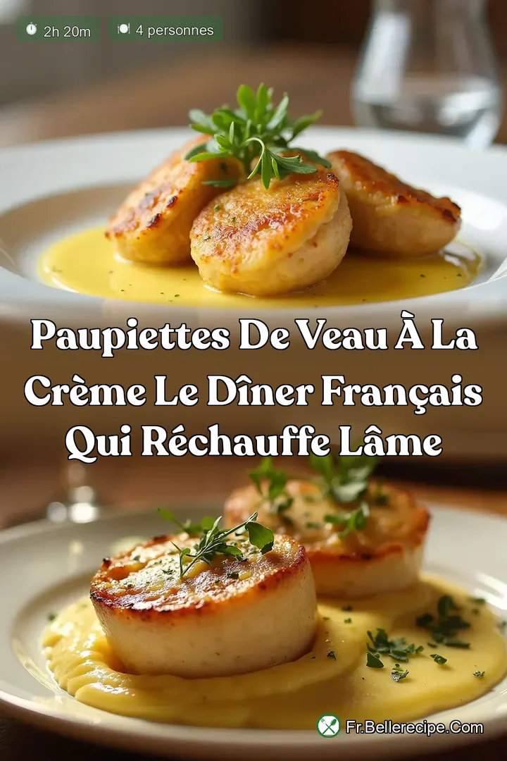 Paupiettes de Veau &agrave; la Cr&egrave;me Le D&icirc;ner Fran&ccedil;ais qui R&eacute;chauffe l&Acirc;me
