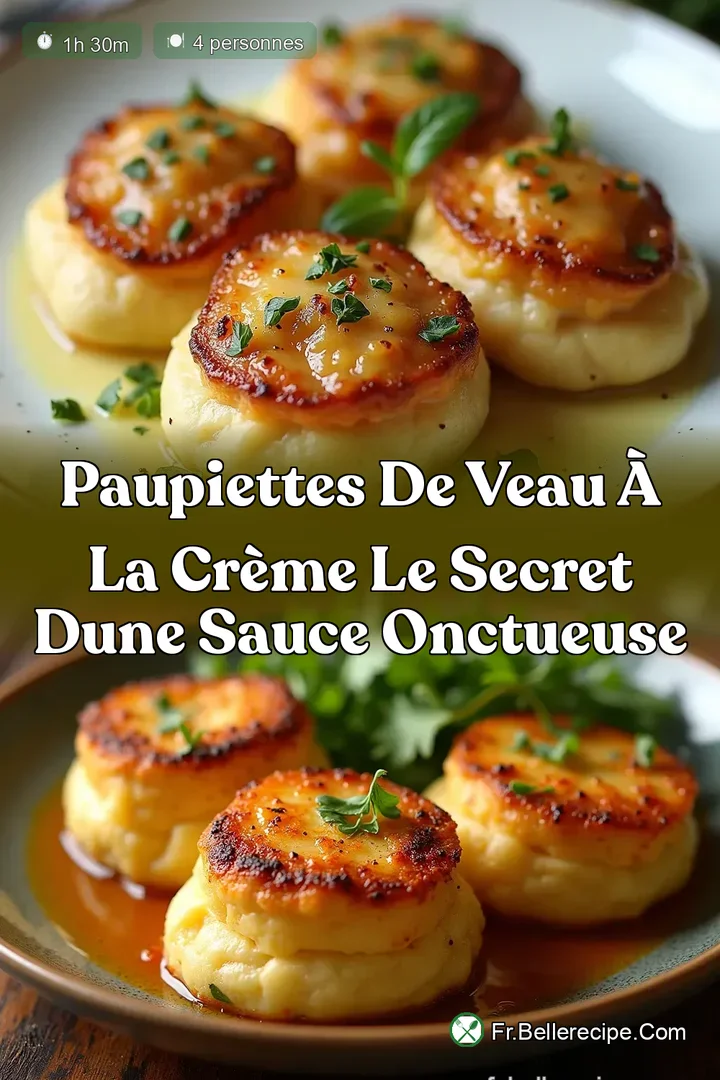 Paupiettes de Veau &agrave; la Cr&egrave;me Le Secret dune Sauce Onctueuse