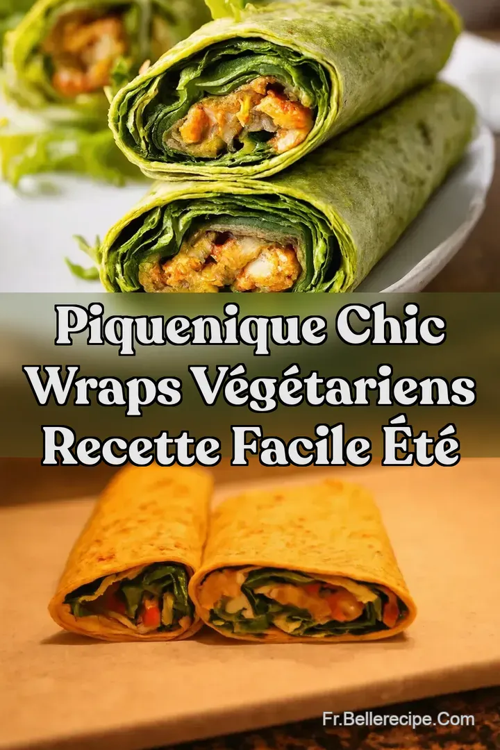 PiqueNique Chic Wraps V&eacute;g&eacute;tariens Recette Facile &Eacute;t&eacute;