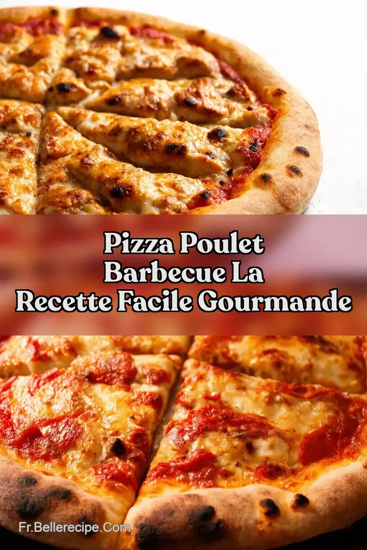 Pizza Poulet Barbecue La Recette Facile Gourmande