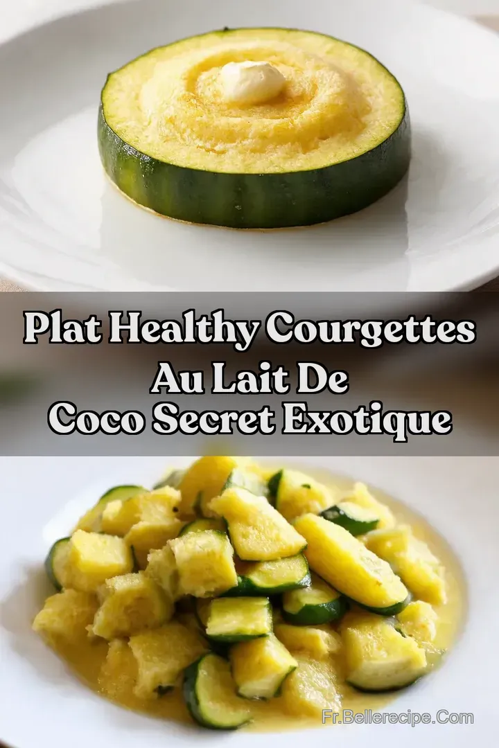 Plat Healthy Courgettes au Lait de Coco Secret Exotique