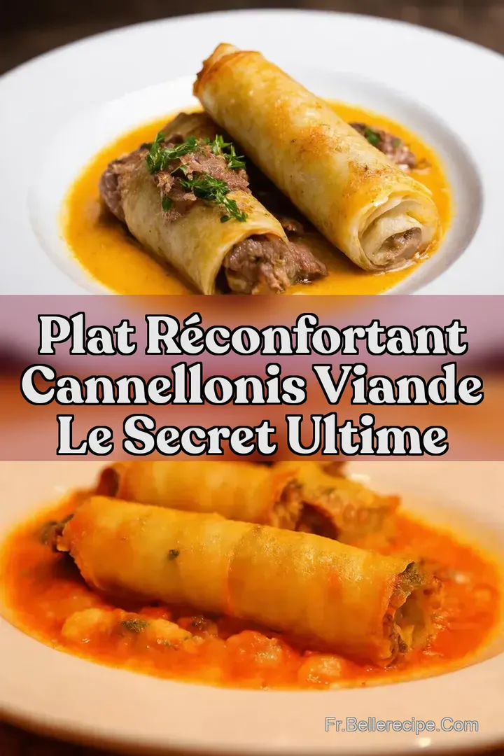Plat R&eacute;confortant Cannellonis Viande Le Secret Ultime