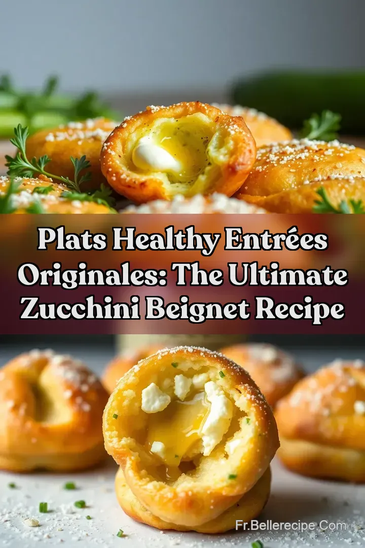 Plats Healthy Entr&eacute;es Originales: The Ultimate Zucchini Beignet Recipe