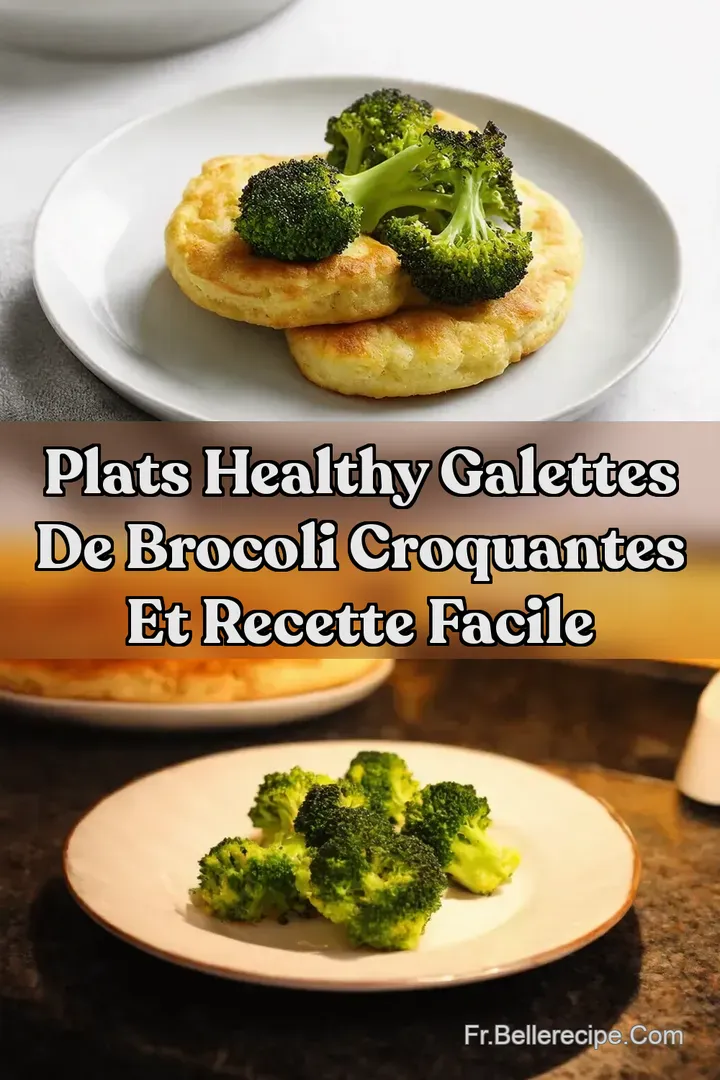 Plats Healthy Galettes de Brocoli Croquantes et Recette Facile