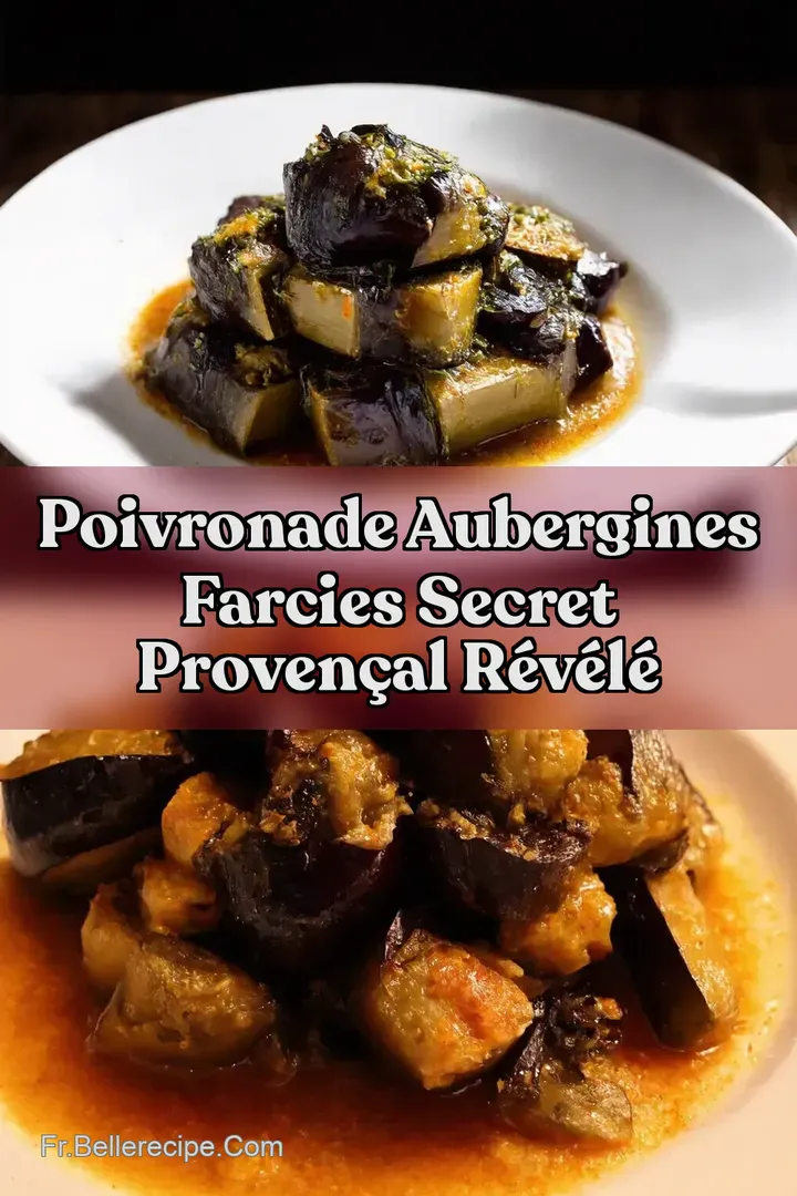 Poivronade Aubergines Farcies Secret Proven&ccedil;al R&eacute;v&eacute;l&eacute;